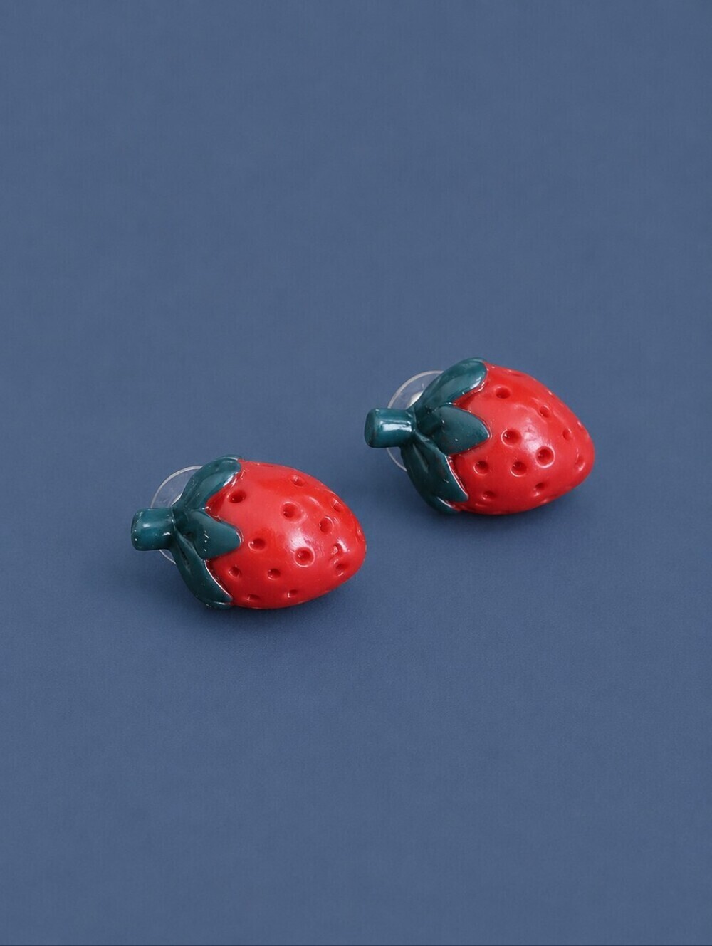 VTG Strawberry Kidcore Rave Post Earrings